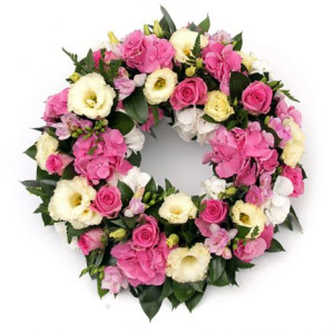 Pink and White Wreath Pink and White Wreath